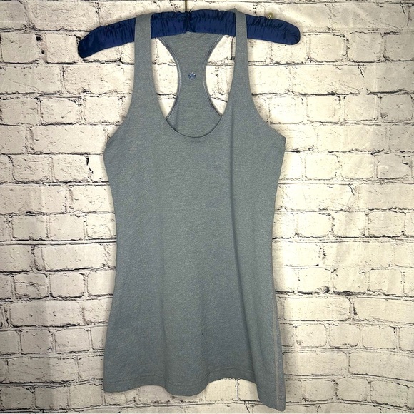 LULULEMON Tank Top Cool Racerback Sleeveless M Gray Sports Workout Gym Yoga - Picture 1 of 6